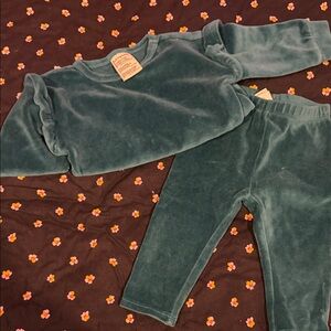 Teal Velour Set